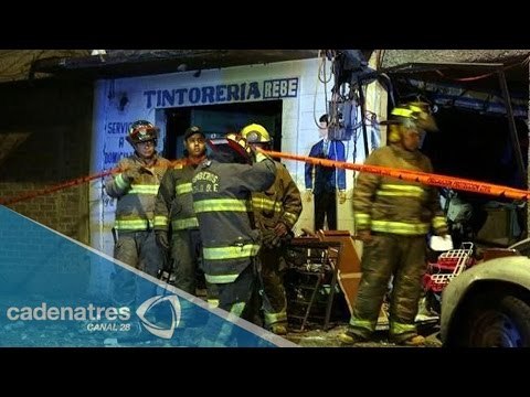 Fuga de gas provoca explosión en tintorería en Iztapalapa