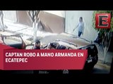 Video: Mujer rescata a sus hijos mientras le roban su camioneta en Ecatepec