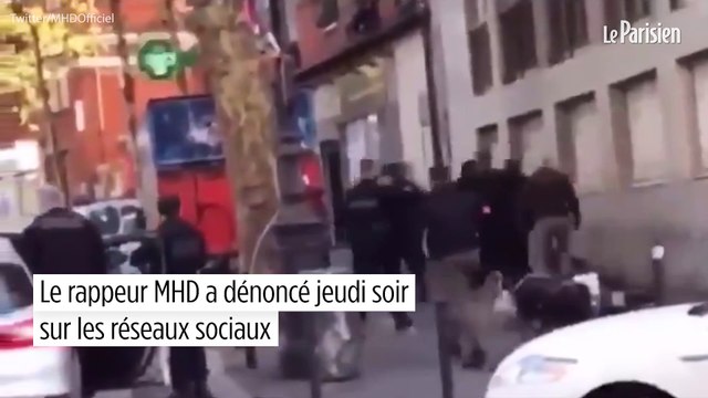 Le rappeur MHD diffuse les images de l’interpellation de son frère