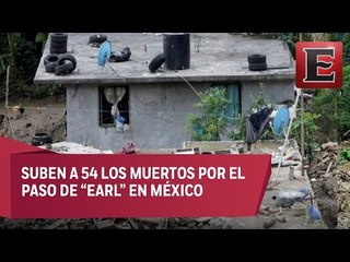 Ya son 40 los muertos por "Earl" en Puebla