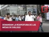 Integrantes de la CNTE marchan en CDMX para exigir diálogo