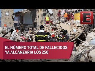 Fuerte réplica de sismo provoca más derrumbes en Italia