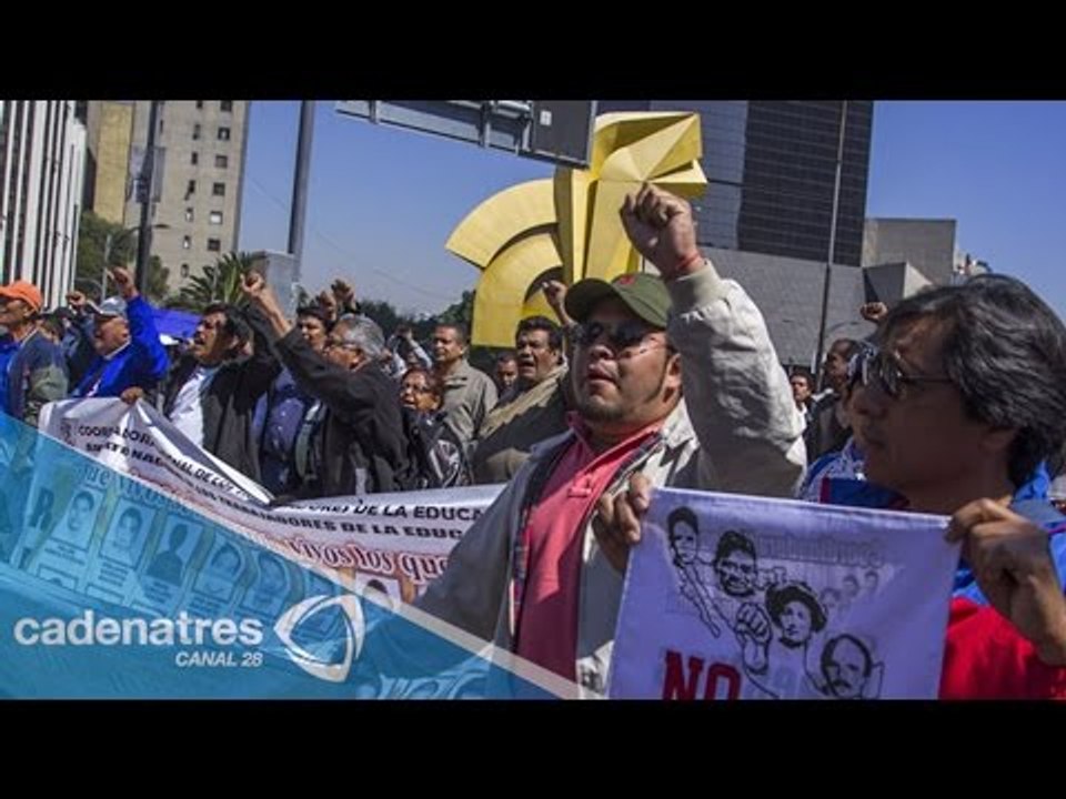 CNTE marcha nuevamente sobre Reforma