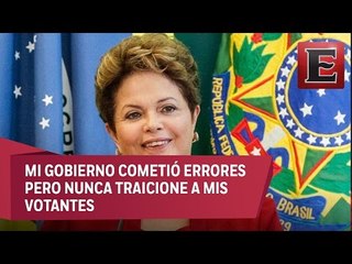 Dilma Rousseff compadece ante senado