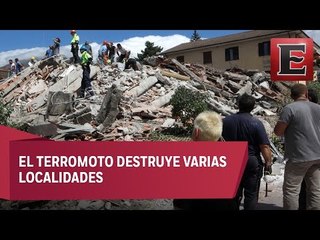 Fuerte sismo de 6,2 de magnitud sacude el centro de Italia