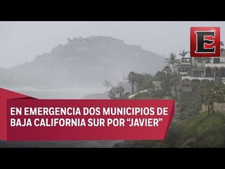 Declaratoria de emergencia en BCS por el paso de "Javier"