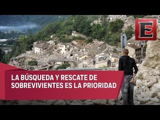 Complicaciones para rescatar a afectados por terremoto en Italia