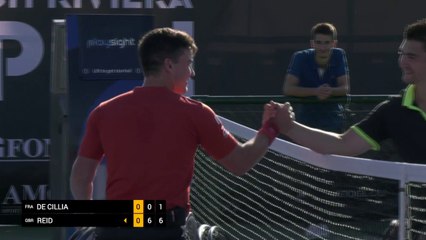 Day 2: Men's Singles: De Cillia (FRA) vs Reid (GBR)