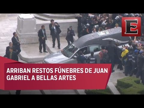 Llegan cenizas de Juan Gabriel a Bellas Artes