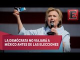 Hillary Clinton no se reunirá con Peña Nieto