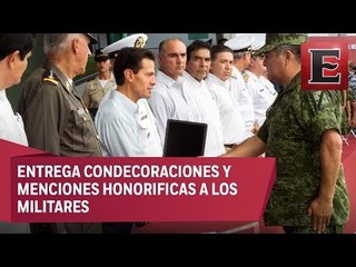 Fuerzas Armadas contribuyen al bienestar de mexicanos, resalta Peña Nieto