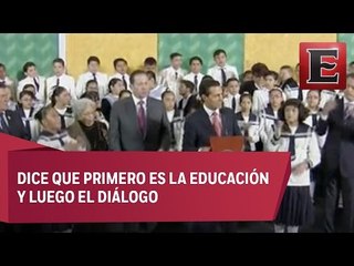 EPN pide a CNTE regresar a clases para continuar con el diálogo