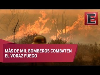 Скачать видео: Miles de evacuados en California por incendio fuera de control