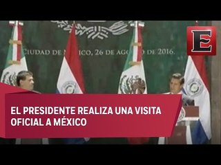 EPN recibe en Palacio Nacional al Presidente de Paraguay