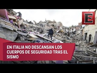 Los escombros del sismo en Italia siguen dando estragos