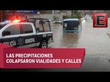Intensa lluvia en San Luis Potosí causa severas inundaciones