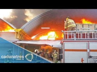 Corto circuito originó el incendio en la Central de Abasto