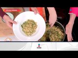 ¡Aprende a cocinar una deliciosa Quinoa con espinaca y cacahuates! | Sale el Sol