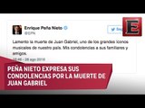 EPN lamenta muerte de Juan Gabriel