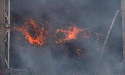 Çırçır fabrikasında yangın