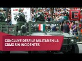 Festejos patrios: Paseo de la Reforma atestigua parada militar