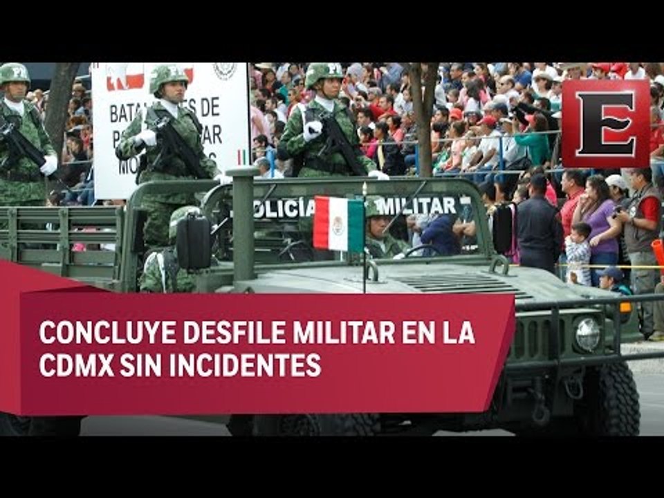Festejos patrios: Paseo de la Reforma atestigua parada militar
