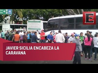 Frente Amplio Morelense bloquea la carretera México-Cuernavaca