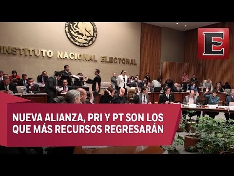 INE ordena a partidos políticos devolver 99 mdp