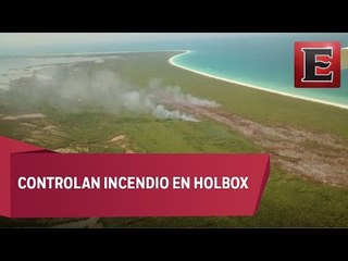 Incendio en Holbox destruye 35 hectáreas de vegetación