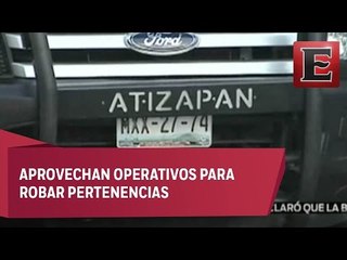 Patrullas de Atizapán circulan con placas particulares