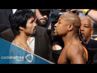 Mayweather vs. Pacquiao se ven por primera vez cara a cara