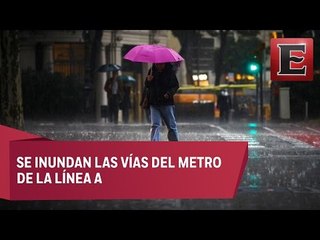 Intensa lluvia causa encharcamientos en varios puntos de la CDMX