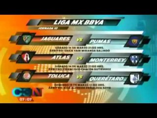 Así se jugará la Jornada 10 del Torneo Clausura 2015