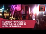 Accidente de autobús en la México-Puebla deja 25 heridos