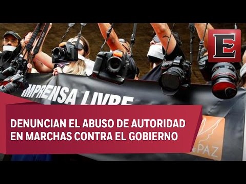 Fotógrafos brasileños protestan contra repres...