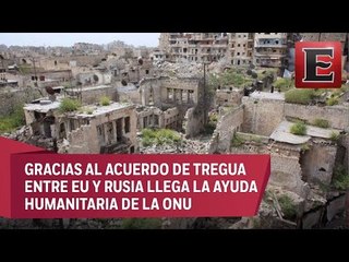 Ejercito Sirio empieza a replegarse para la llegada de ayuda humanitaria