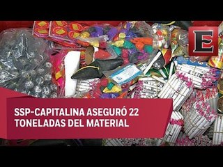 Crece en la CDMX el decomiso de pirotecnia durante fiestas patrias