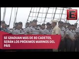 Arriba a Acapulco buque de la Heroica Escuela Naval Militar