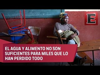 Escasea ayuda humanitaria en albergues de Haití