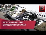 Aseguran armas y droga durante operativo en  Culiacán