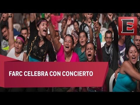 FARC celebra con concierto firma de acuerdos de paz con el Gobierno Colombiano