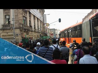 Un muerto por choque de unidad de Metrobús en Balderas