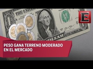 Peso registra ganancias moderadas