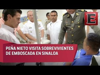 EPN se reúne con militares heridos en emboscada