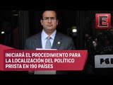 México solicita ficha roja a Interpol para localizar a Javier Duarte