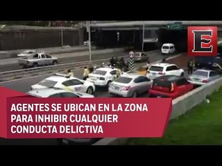 Despliegan policías en Periférico para reducir asaltos