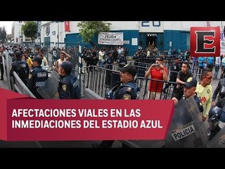 Vigilan tres mil policías el partido Cruz Azul–América
