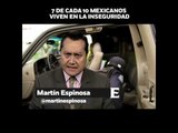 Los mexicanos vivimos en la inseguridad', en opinión de Martín Espinosa