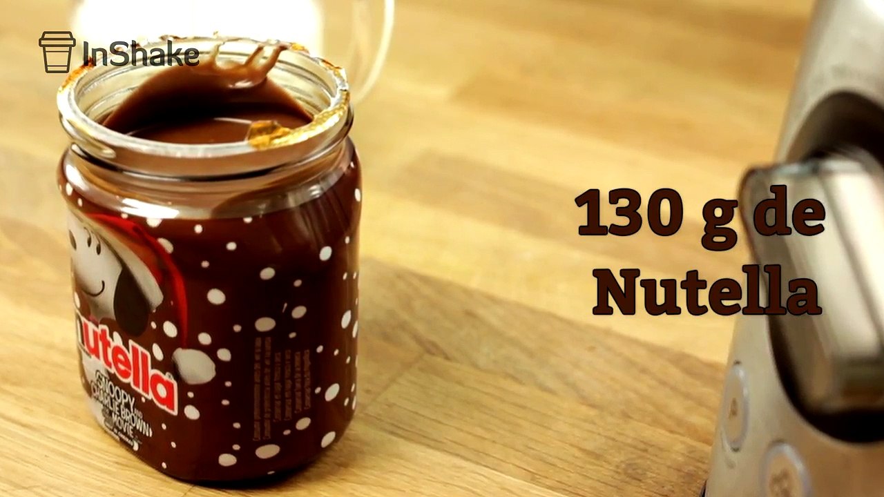 Batido de nutella con vainilla