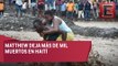 Segundo día de luto nacional en Haití, tras paso del huracán Matthew